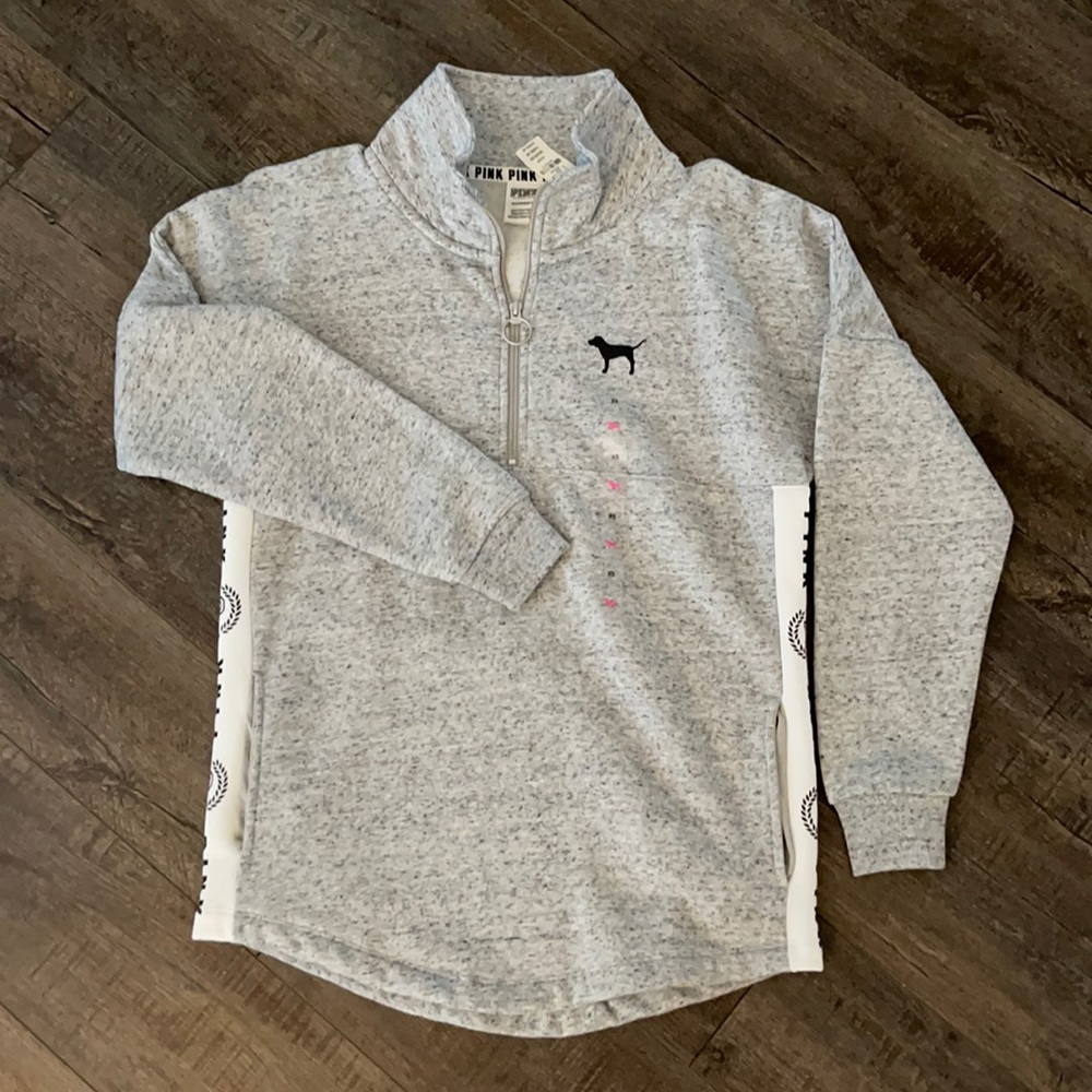 VS Pink 1/4 Zip NWT